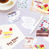 Juego de cartas Tea Time Rose: papeles y sobres para escribir