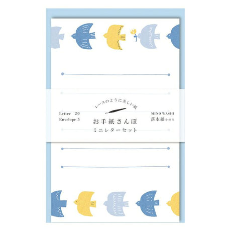 Juego de mini letras con forma de pájaro Kotori