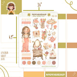 Pegatinas de niña delicada y bonita PaperaicaShop