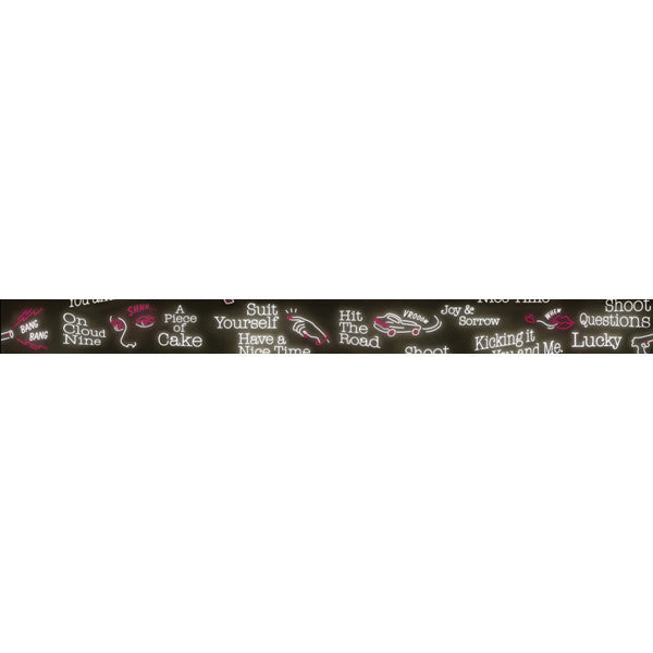 Cinta washi japonesa con letrero de neón • Masté Masking Tape City