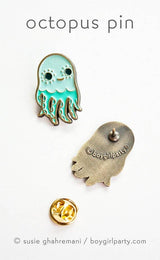 Octopus Enamel Pin
