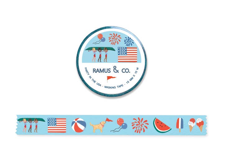 Cinta washi de fiesta en Estados Unidos