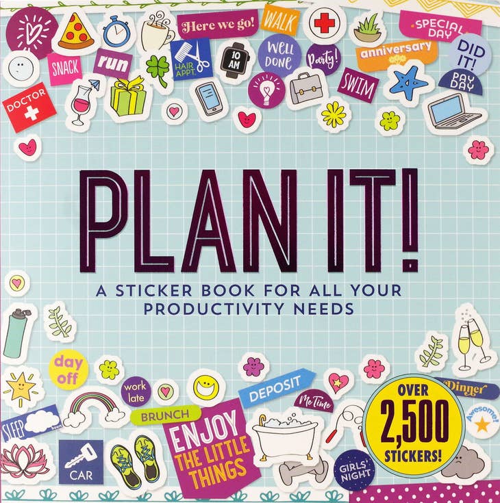 ¡Planifícalo! Un libro de pegatinas para todas tus necesidades de productividad (2500 pegatinas)