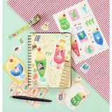 Cinta washi retro de café