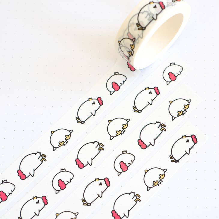 Robot Dance Battle "Ugh" Grumpy Chicken Washi Tape