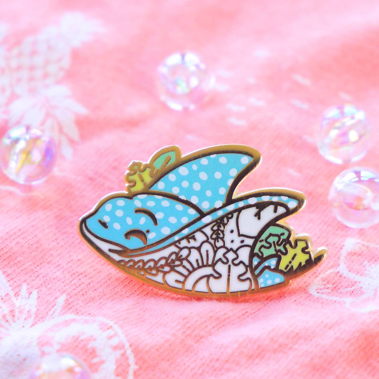 Spotted Eagle Ray Enamel Pin
