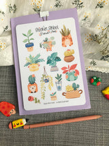 Flower Pot Sticker Sheet