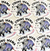 Strong Mama Possum Sticker
