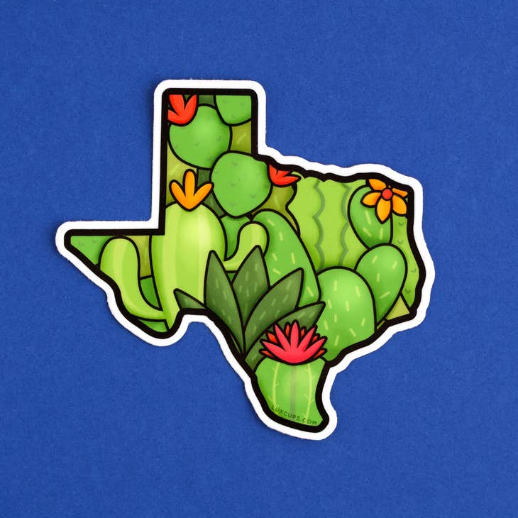 Texas Cacti Sticker