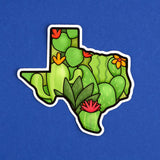 Texas Cacti Sticker
