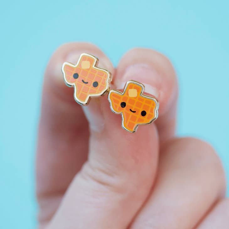 Pendientes de gofre de Texas