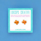 Pendientes de gofre de Texas