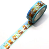 Cinta washi japonesa con diseño de panda rojo SAIEN