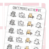 V216 Cats Being Cats Sticker