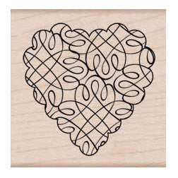 Sello de corazón en bucle