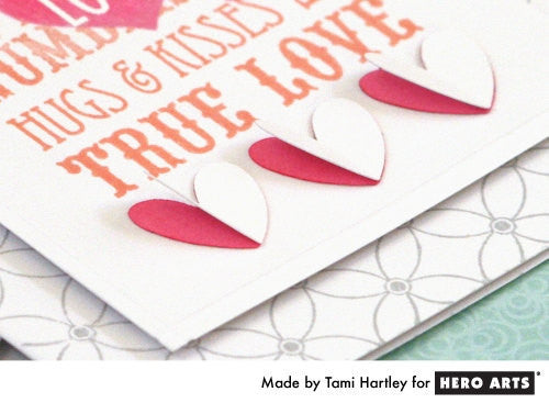 Heart with Arrow Rubber Stamp