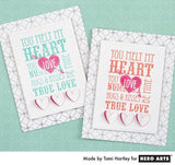 Heart with Arrow Rubber Stamp
