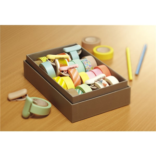 Washi Tape Cutter Pastel Pink Kokuyo Karu Cut (for 10 - 15mm)