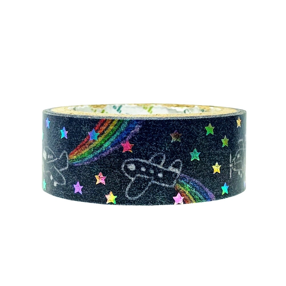 Cinta washi con diseño de avión arcoíris de Shinzi Katoh Design
