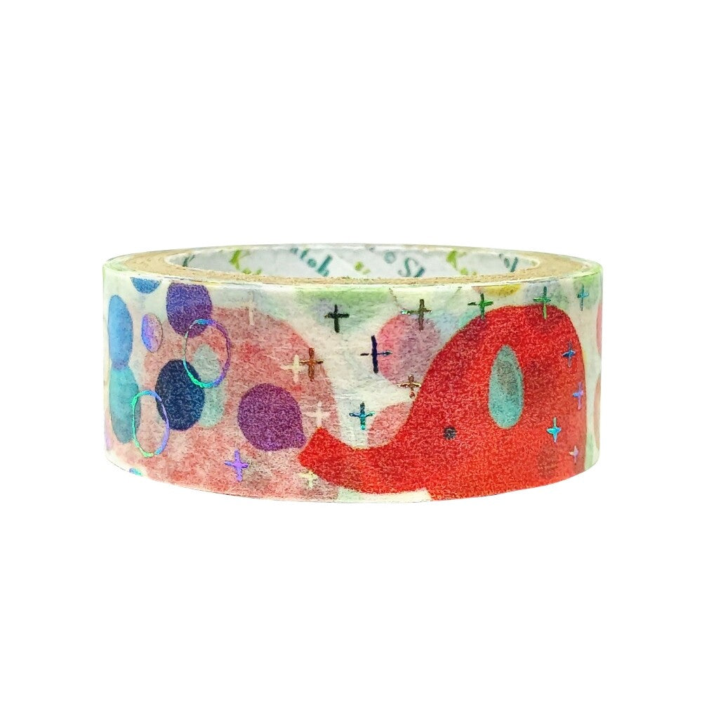 Cinta washi con burbujas de elefantes de Shinzi Katoh Design