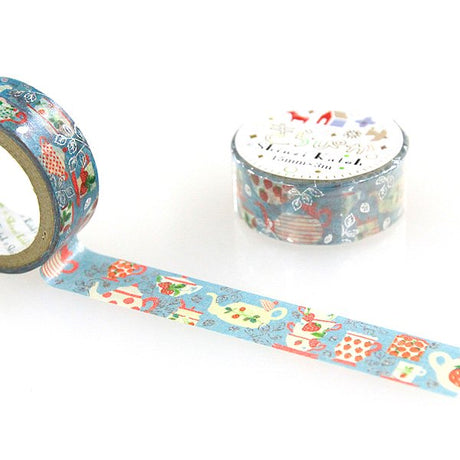 Shinzi Katoh Design - Strawberry Tea Time Washi Tape