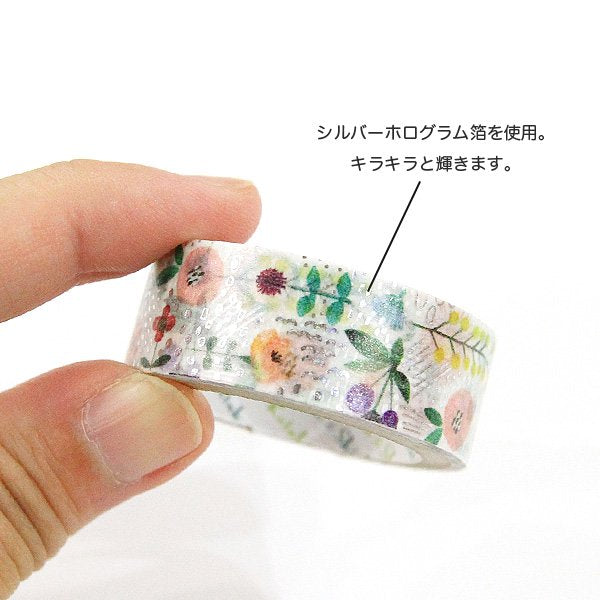 Cinta washi con diseño de flores de Shinzi Katoh
