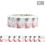 Cinta washi con bailarina de ballet, diseño de Shinzi Katoh 