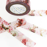 Cinta washi con diseño de clavel vintage • Diseño de Shinzi Katoh 