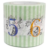 Cinta washi ancha con números de diseño Shinzi Katoh 