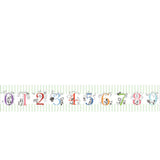 Cinta washi ancha con números de diseño Shinzi Katoh 