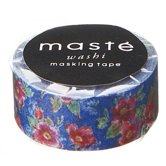 Cinta washi japonesa con diseño de flores • Cinta adhesiva Masté