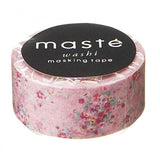 Cinta washi japonesa con diseño de flores • Cinta adhesiva Masté