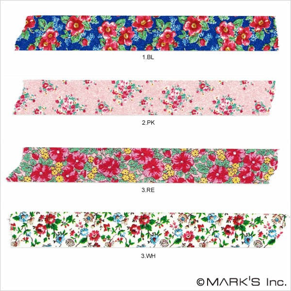 Cinta washi japonesa con diseño de flores • Cinta adhesiva Masté