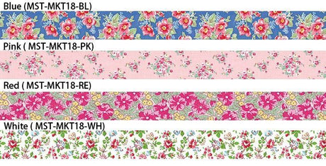 Cinta washi japonesa con diseño de flores • Cinta adhesiva Masté
