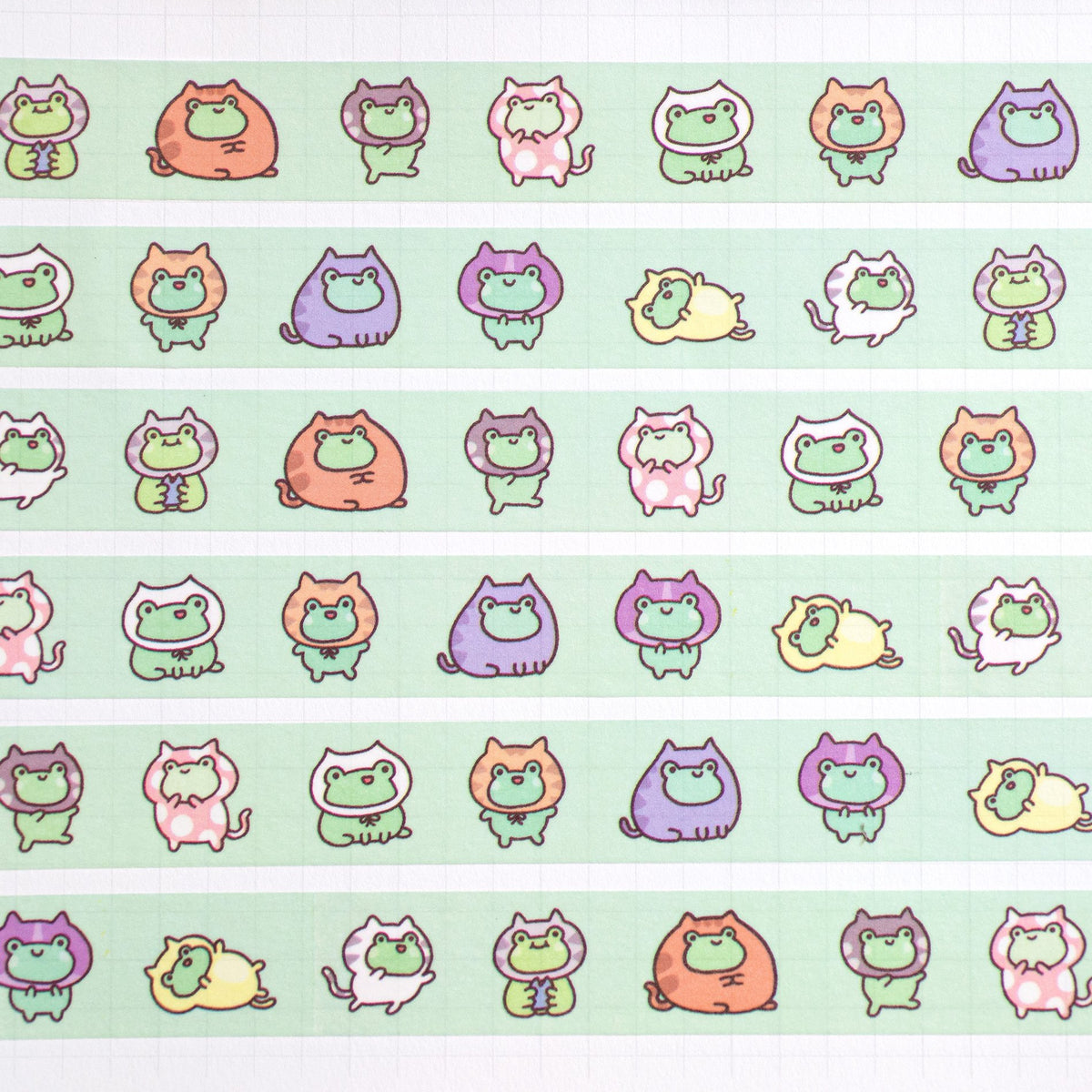 Froggy Kitty Washi Tape Robot Dance